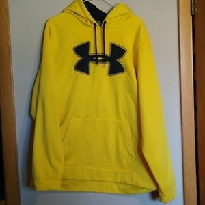 Men's XL yellow Under Armour hoodie